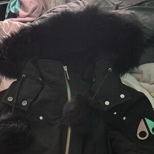 Black Moose Knuckles Bomber coat